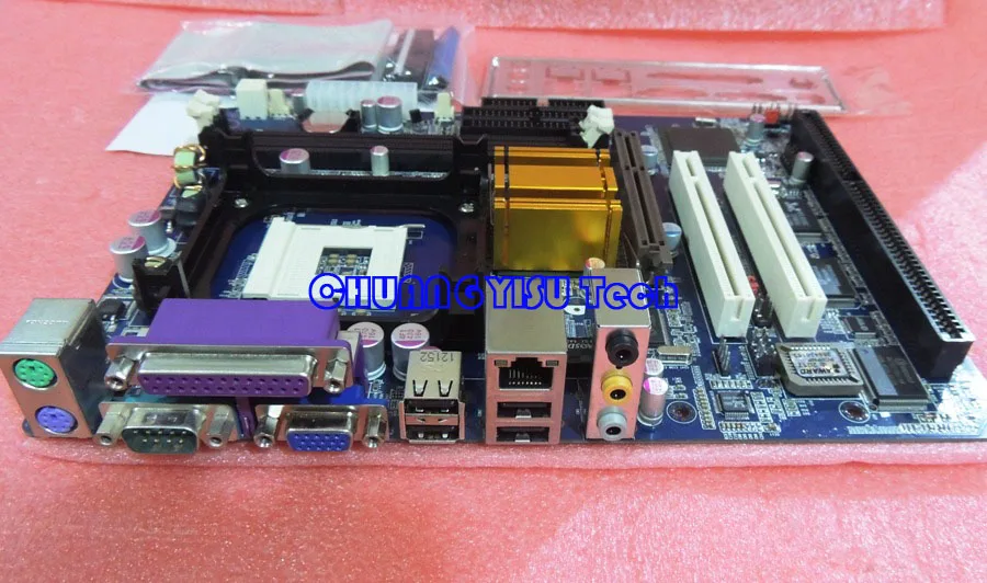 CHUANGYISU для CYSMBD-845GL1 845GV материнская плата с 1 ISA слотов, 1 кОм, 2 IDE, socket 478 VGA,, один год гарантии
