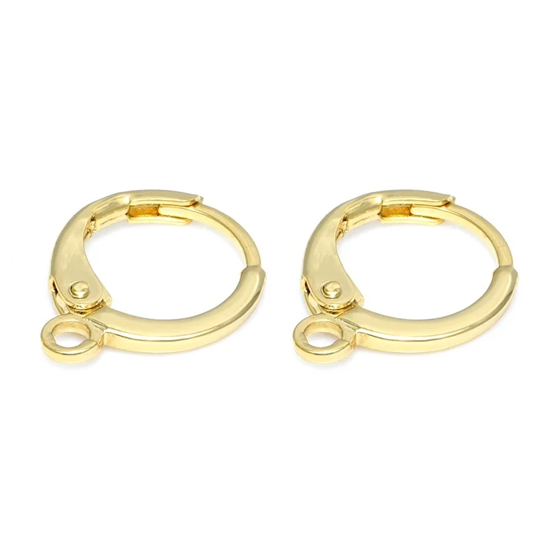 gold 4 пары DIY фурнитура для украшений сережек рыболовных крючков для женщин аксессуары для ювелирных изделий серьги-крючки швензы - Цвет: gold