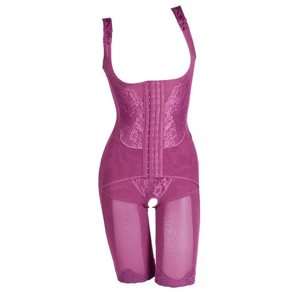 purple Женский корсет, Корректирующее белье для похудения, утягивающие боди, утягивающие бедра, Утягивающие трусики, Корректирующее белье с контролем живота, размеры от M до 5XL - Цвет: purple