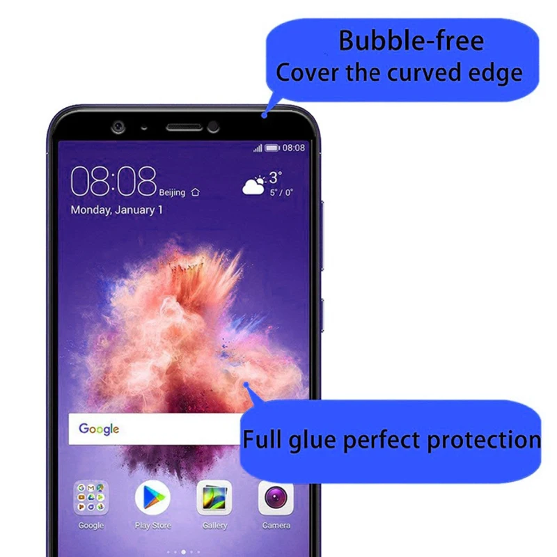 On для huawei p smart Защитная стеклянная пленка экрана huwei|Защитные стёкла и плёнки