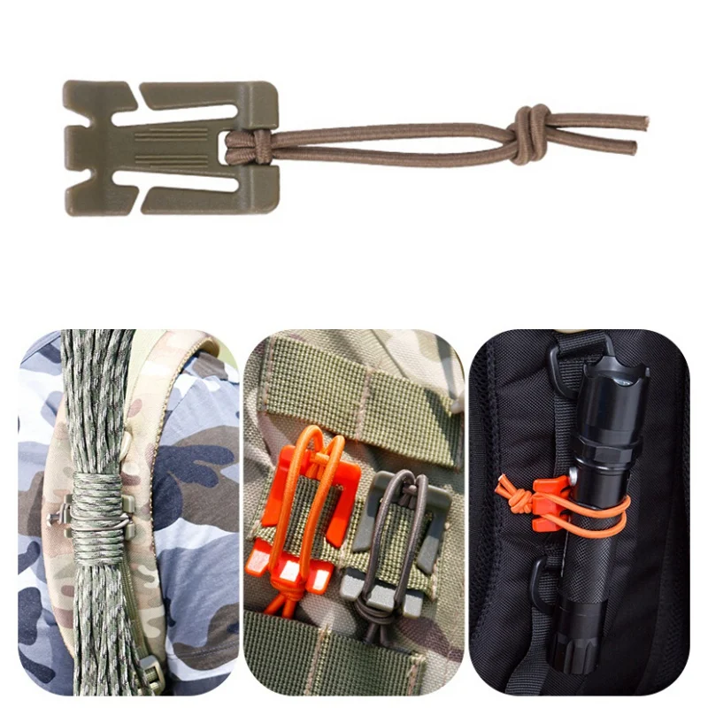 

6 Pcs/Set Camping Outdoor Keychain Combination Combination Tactical Backpack Useful Outdoor Utility Gadget