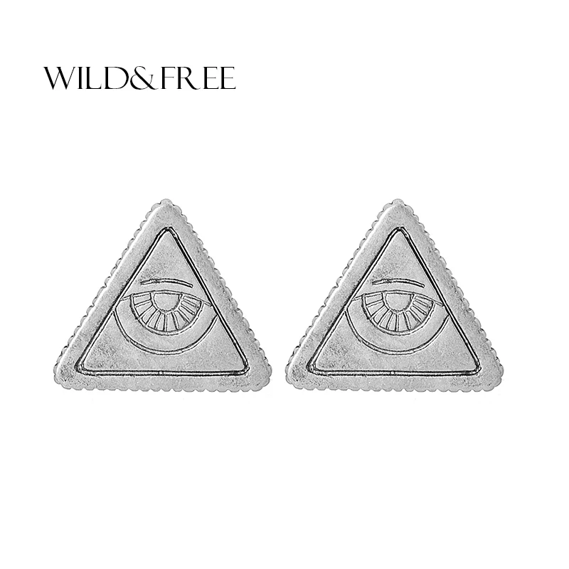 Wild &amp Free простой Brincos можно носить с золотой геометрический Треугольники серьги