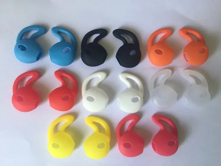 100 пар ушной наконечник крючок с крыльями силиконовый чехол наушники для iphone X 8 7 6