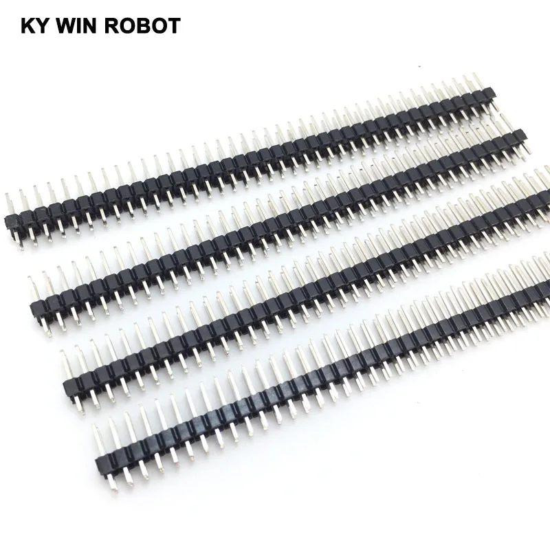 10 шт. 80 Pin 2x40 Однорядный штырьковый разъем 2 54 поломки|strip 2.54|pin headerstrip connector |