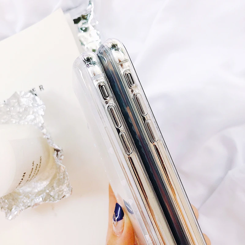 Чехол для телефона Kerzzil Love Heart Stars с жидким песком iPhone X 6 6S 7 8 Plus Блестящий Мягкий