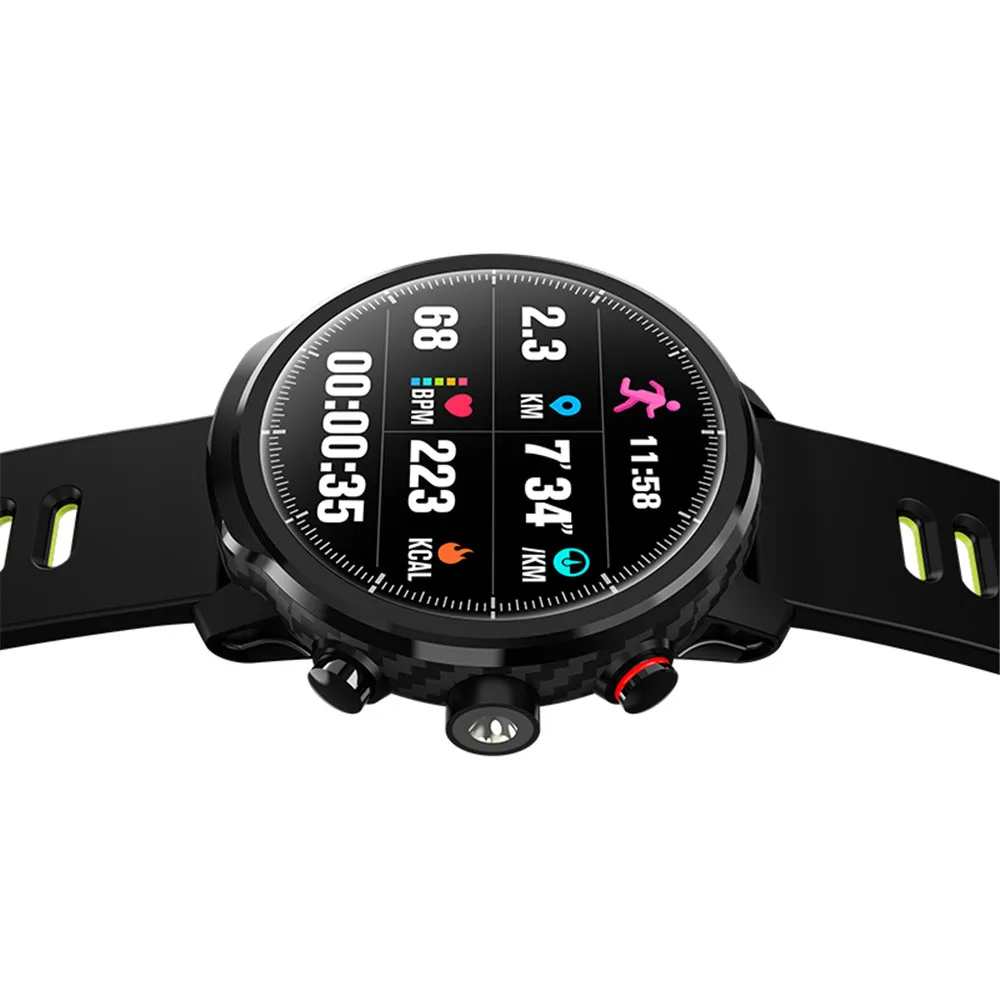 Greentiger L5 Смарт-часы MenIP68 Водонепроницаемый Фитнес-трекер для измерения сердечного ритма сообщение напоминание погода несколько спортивных смарт-часов