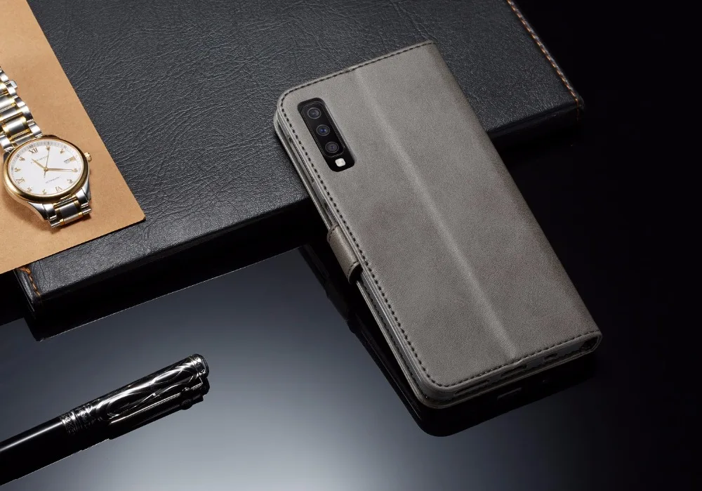 Чехол для телефона для samsung Galaxy A30, чехол для samsung A30 A 30, кожаный чехол-книжка, Ретро стиль, простые отделения для карт, Fundas