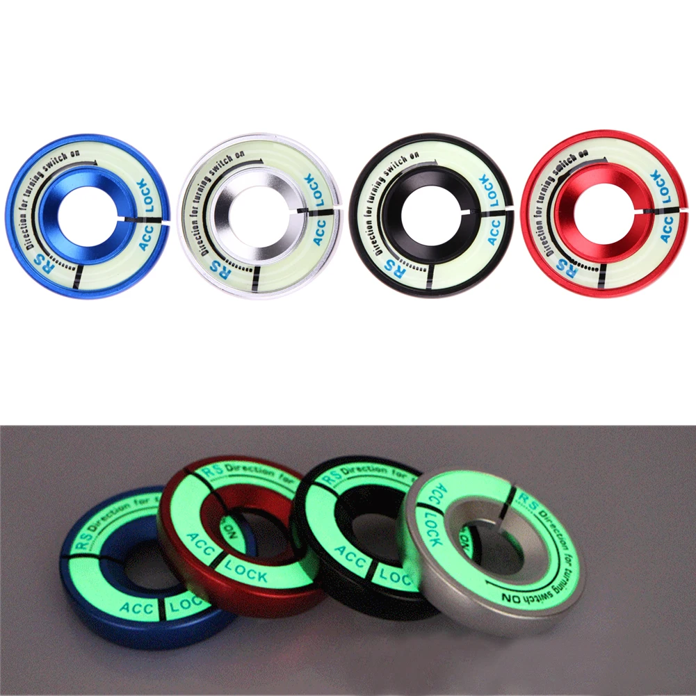 Светящееся кольцо для выключателя автомобильного ключа зажигания VODOOL из