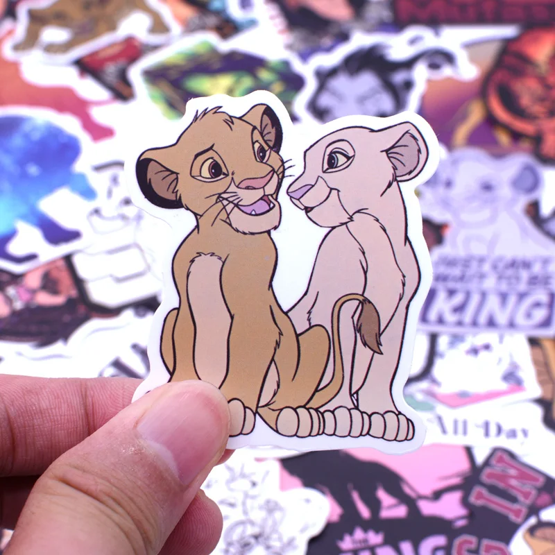 50 шт. стикер Lion king s Simba TIMON PUMBAA наклейки с животными на ноутбук чемодан гитару