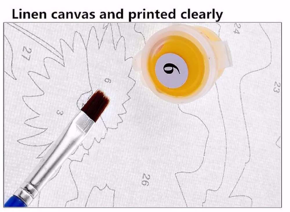 DIY Цифровая живопись подарок раскраски ручная роспись маслом Декоративная