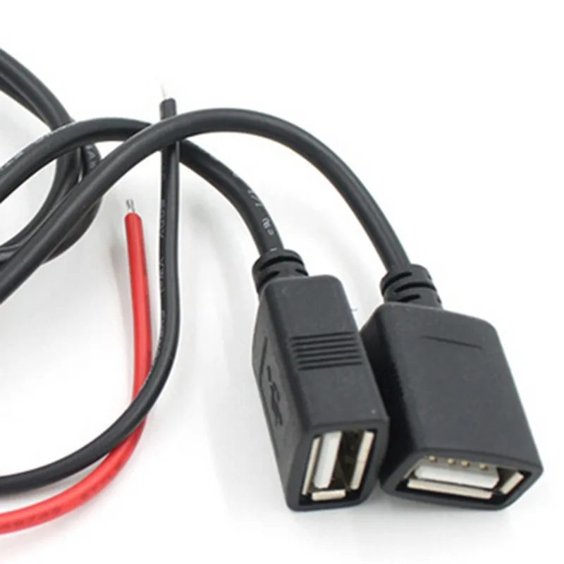 1 шт. новый двойной 2 USB-кабель для автомобильного преобразователя с монтажным