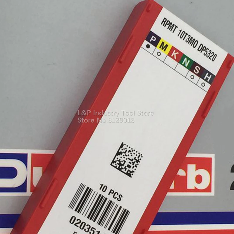 Новинка подлинные твердосплавные вставки Duracard RPMT10T3MO DP5320 DP5420 RPMT 10T3 MO токарный