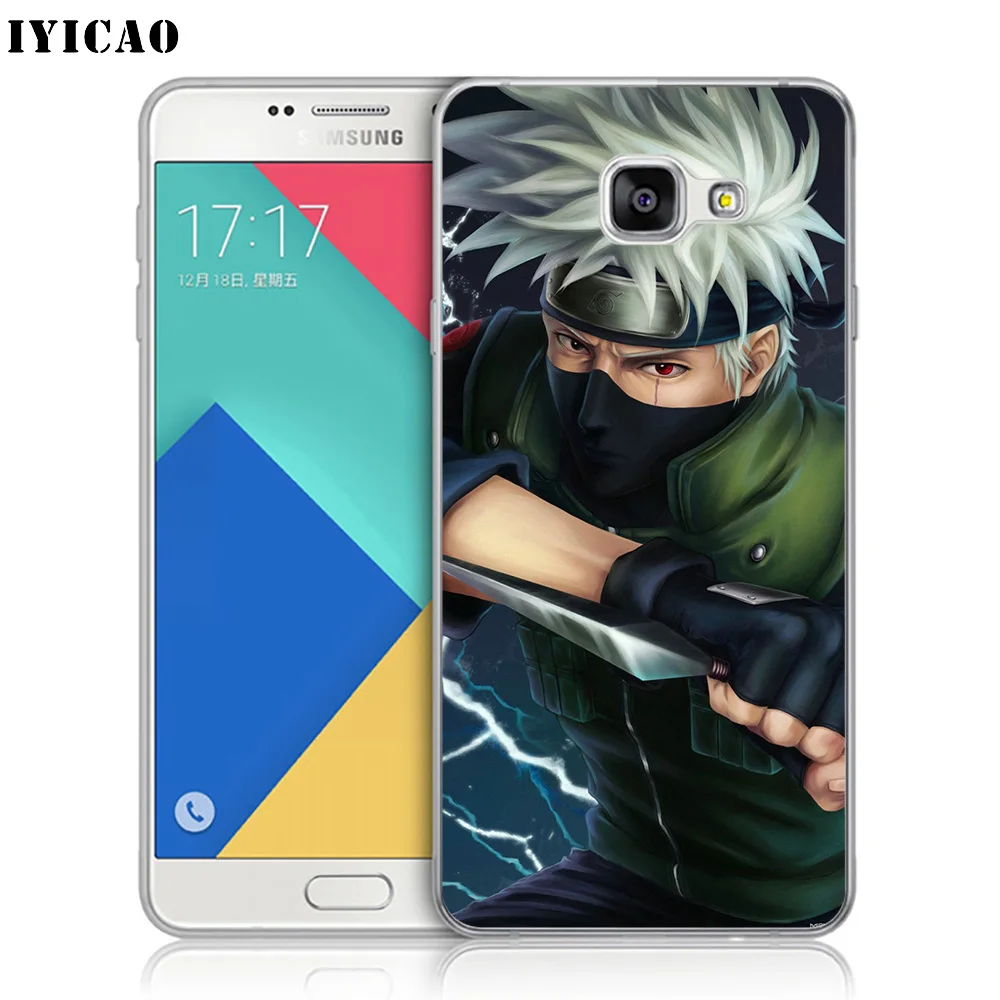 IYICAO Naruto Kakashi Guy Мягкий силиконовый чехол для телефона Samsung A10 A30 A40 A50 A70 M10 M20 M30 TPU |
