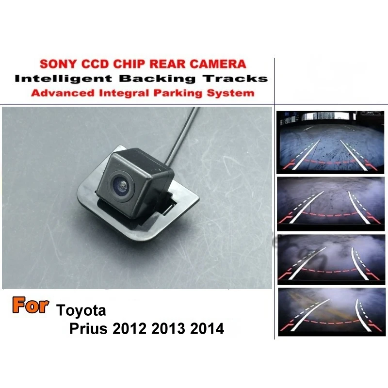 

Для Toyota Prius 2012 2013 2014 HD CCD интеллектуальные динамические треки заднего вида с камерой заднего вида