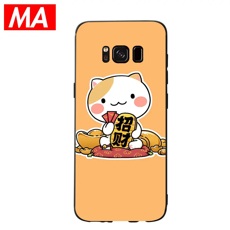 MA Мультфильм Красочные Симпатичные Lucky Cat чехол для телефона Сверхтонкий Мягкий