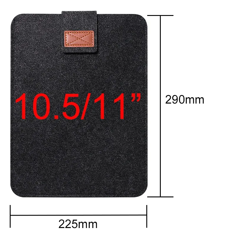 for iPad Pro 10.5 11 Фетровый чехол для iPad 7th 10,2 Mini 5/4 Air 3 2 Pro 12,9 11 10,5 9,7, легкий защитный чехол для переноски - Цвет: for iPad Pro 10.5 11