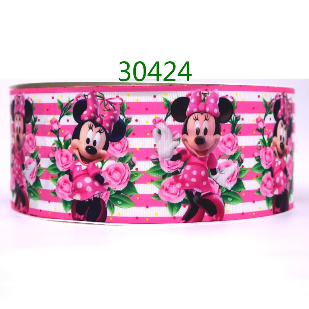 30424 50 ярдов Цветок напечатанный grosgrain ленты 30424 - Цвет: 30424