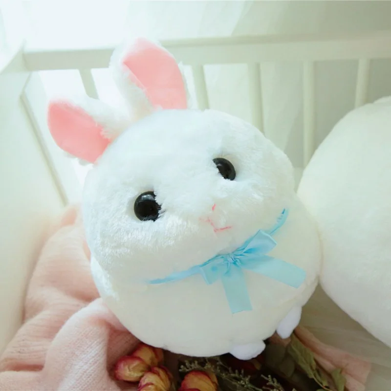Fashion Cute Baby Toys Round Rabbit Plush Toy Chubby Doll Having Two Colors Suitable For Kids to Play | Игрушки и хобби