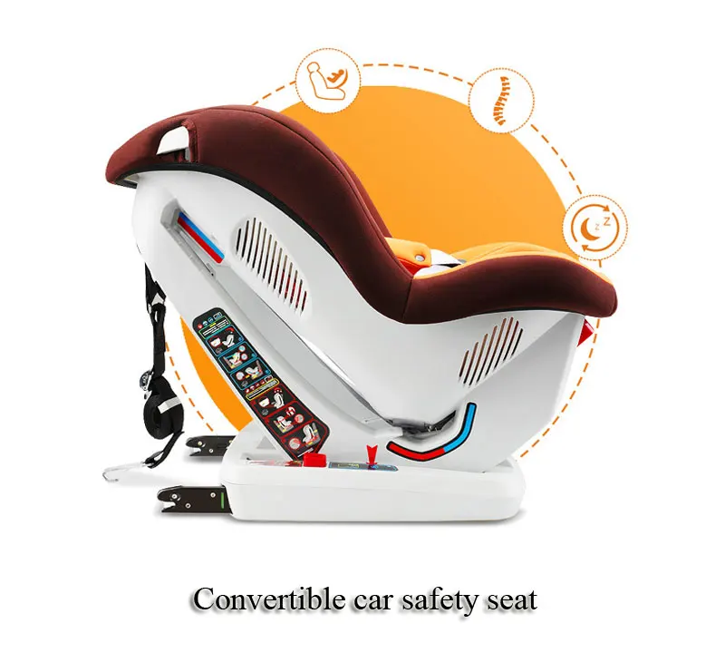 Детское автокресло трансформер ISOfix с пятью точками портативный складной