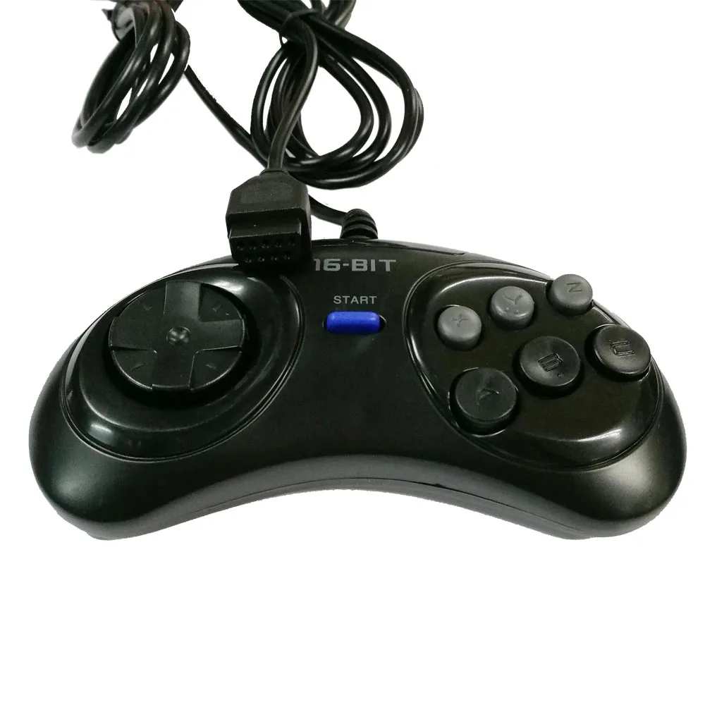 10 шт. игровой контроллер для SEGA Genesis 16 бит ручки 6 кнопок геймпад MD игровые