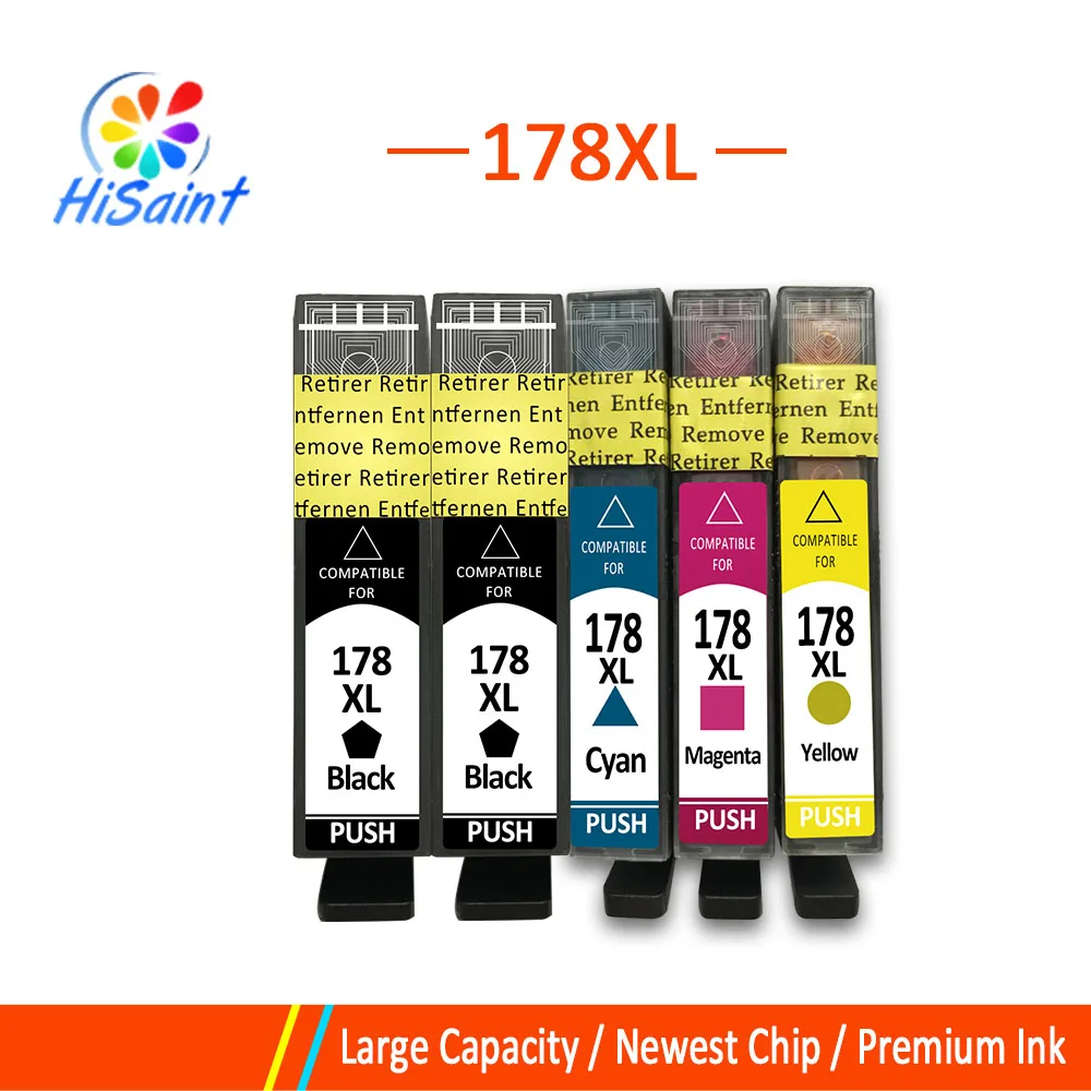 Совместимый чернильный картридж Hisaint 178xl сменный для HP 178 XL Photosmart Premium C310 e