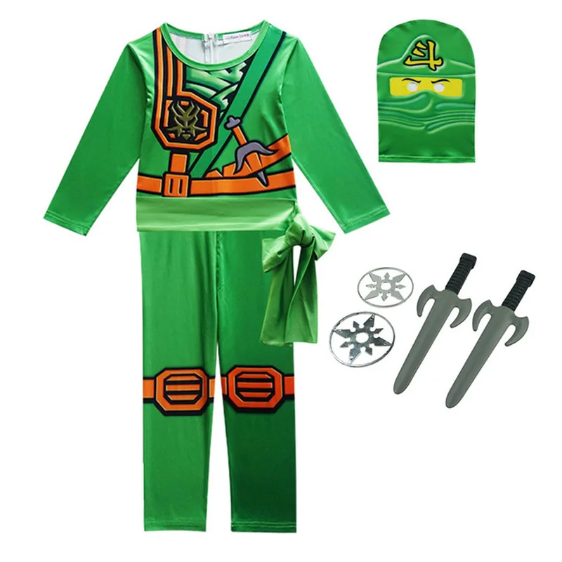 Ninjago/костюмы для мальчиков и девочек костюм на Хэллоуин детей Рождественский