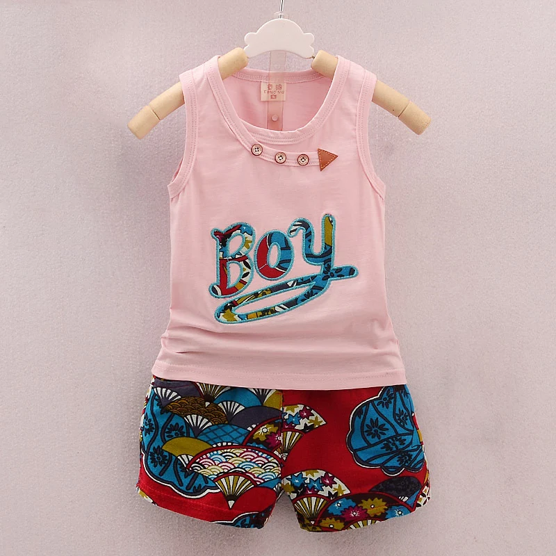 2018 новый летний комплект одежды для маленьких мальчиков с героями мультфильмов