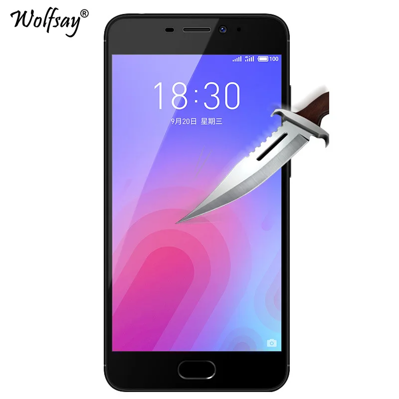 Wolfsay 3D изогнутое полное покрытие закаленное стекло для Meizu M6 Защитная пленка