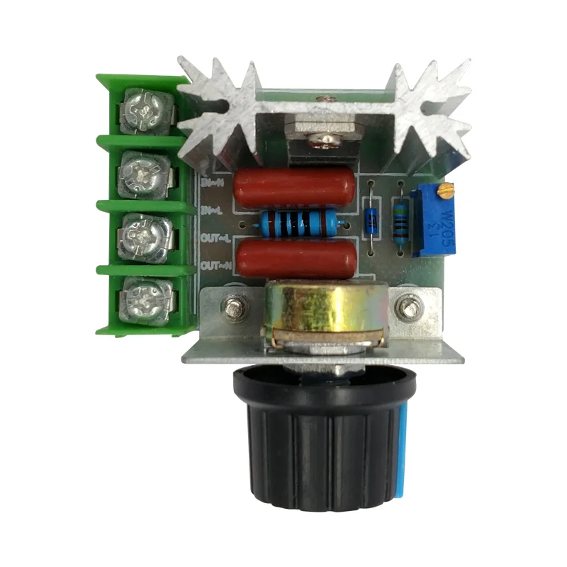 Электронный регулятор напряжения 50-220 в 2000 Вт высокомощный двигатель переменного