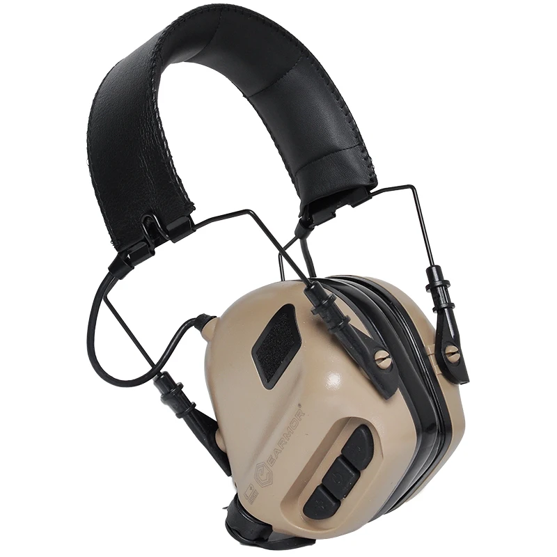 DE OPSMEN Airsoft Earmor M31 гарнитура тактическая стрельба авиационные наушники анти-шум наушники военный Softair защита ушей - Цвет: DE