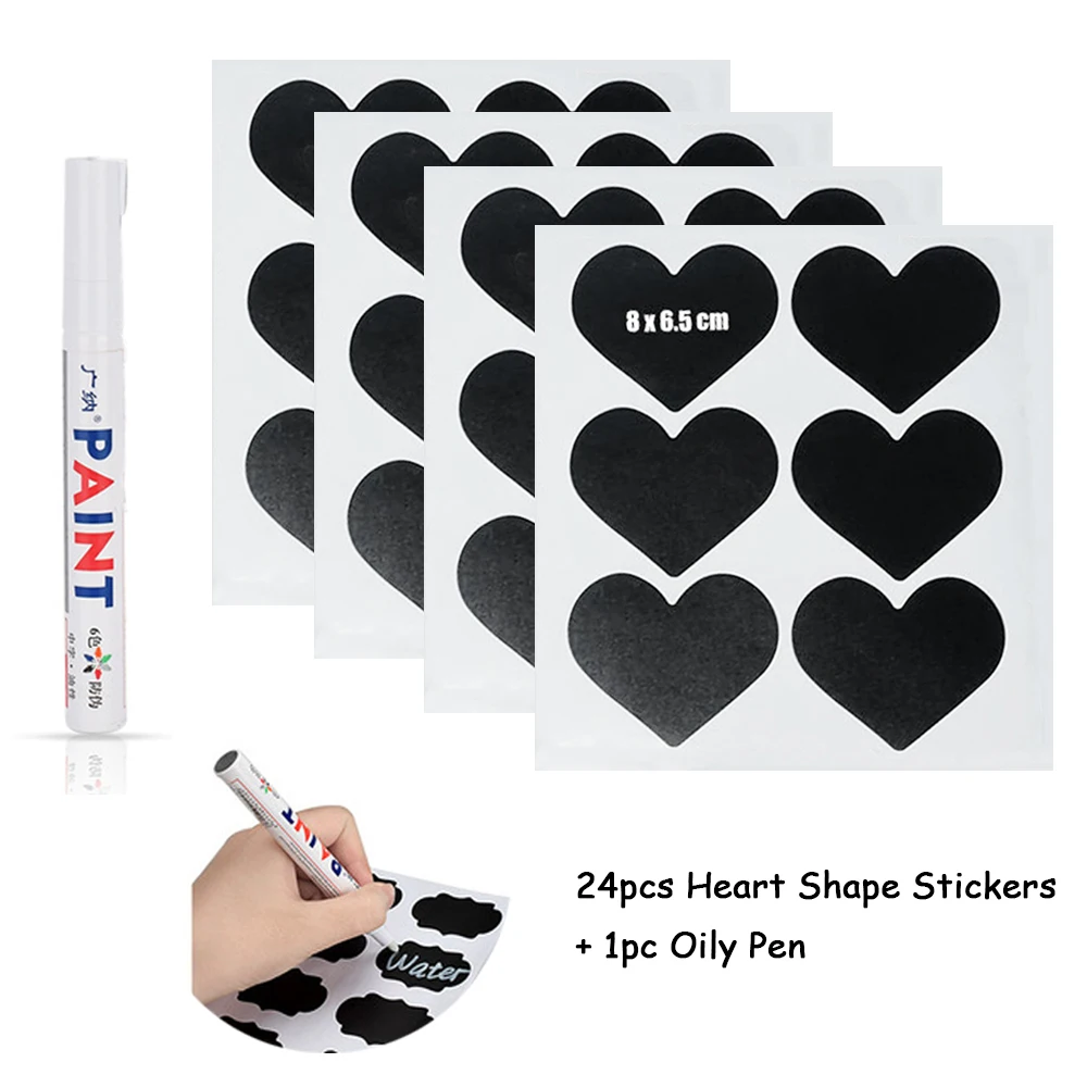 24 шт. водонепроницаемые этикетки для кухонных банок варенья|Наклейки на стену| |