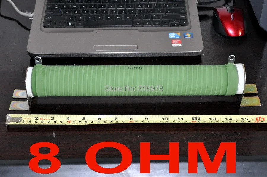 8 Ом 500 Вт высокомощный керамический трубчатый проволочный резистор Вт.|wirewound