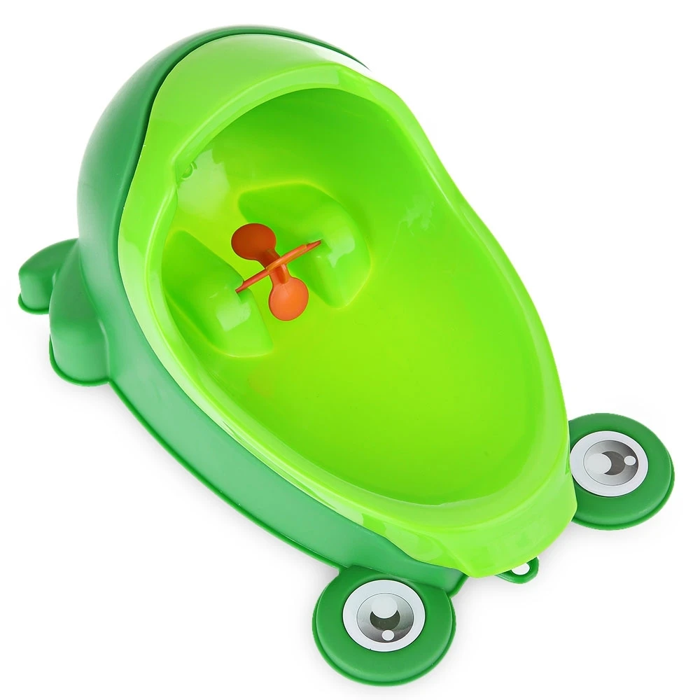 Животного милый мальчик Портативный горшок писсуар стоя Туалет penico лягушка