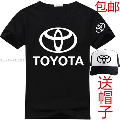 Все виды машин знаки с коротким рукавом Toyota Футболка мужская одежда футболка включает бейсбольную кепку шляпы