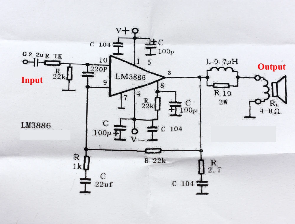 Lusya HiFi LM3886TF моно аудио усилитель мощности доска 68 Вт для 4-8 Ом динамик в сборе F5-010