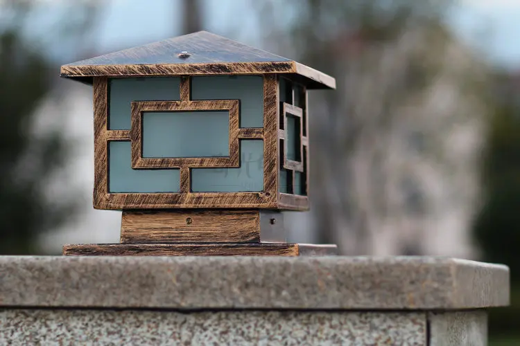 Водонепроницаемый алюминиевый литой столб лампа Европейский Дверной светильник