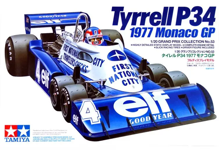 Tamiya 20053 tyrрелл P34 TAMIYA 1/20 F11/20 модель автомобиля Комплект радиоуправляемая