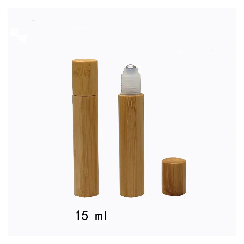 15 мл ПЭТ флакон духов Сыворотки путешествия Портативный пустой бамбук хранения