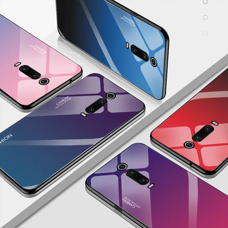YOUVEI Gradient Tempered Glass Case For Xiaomi Redmi K20 K20Pro Cover for Pro 6.39 |