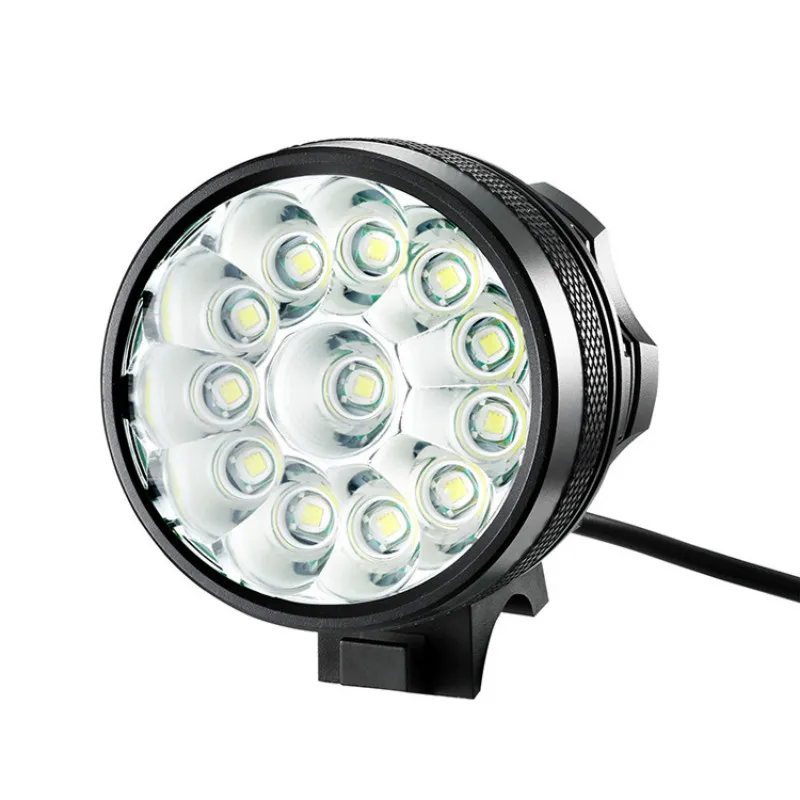 

Hot Bicycle Light 12x XM-L T6 LED Bike Headlight 9400 Lumen Mountain Bike Lamp Fishing Light 9600mAh Waterproof Battery&Charger