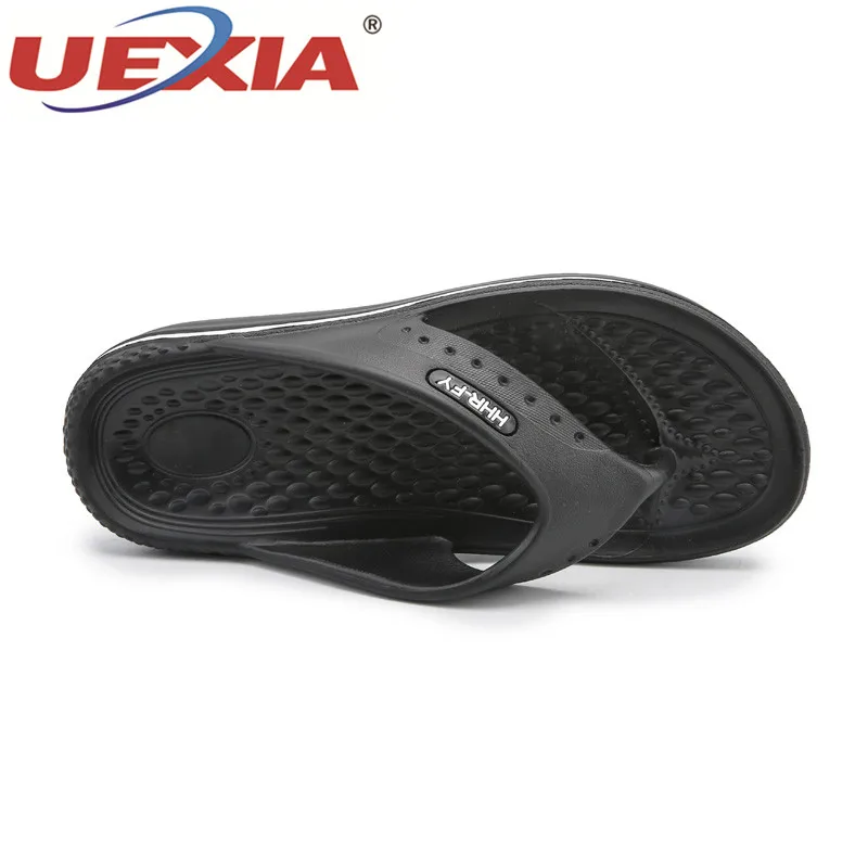 UEXIA Пляжные сланцы Повседневное Slip-on Туфли без каблуков сандалии Мужская обувь