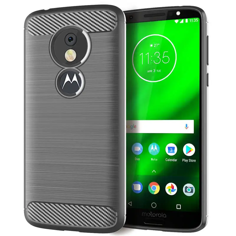 Чехол для Motorola Moto G6 Play силиконовый мягкий чехол из ТПУ телефона G6Play задняя