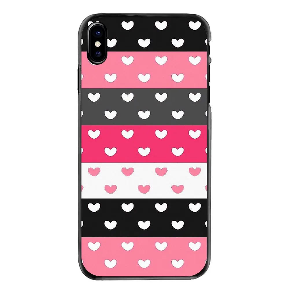 Pink Rose Heart With Stripes Poster Hard Phone Bag Case For Sony Xperia X XA XZ M2 M4 M5 C3 C4 C5 T3 E4 E5 Z Z1 Z2 Z3 Z5 Compact |
