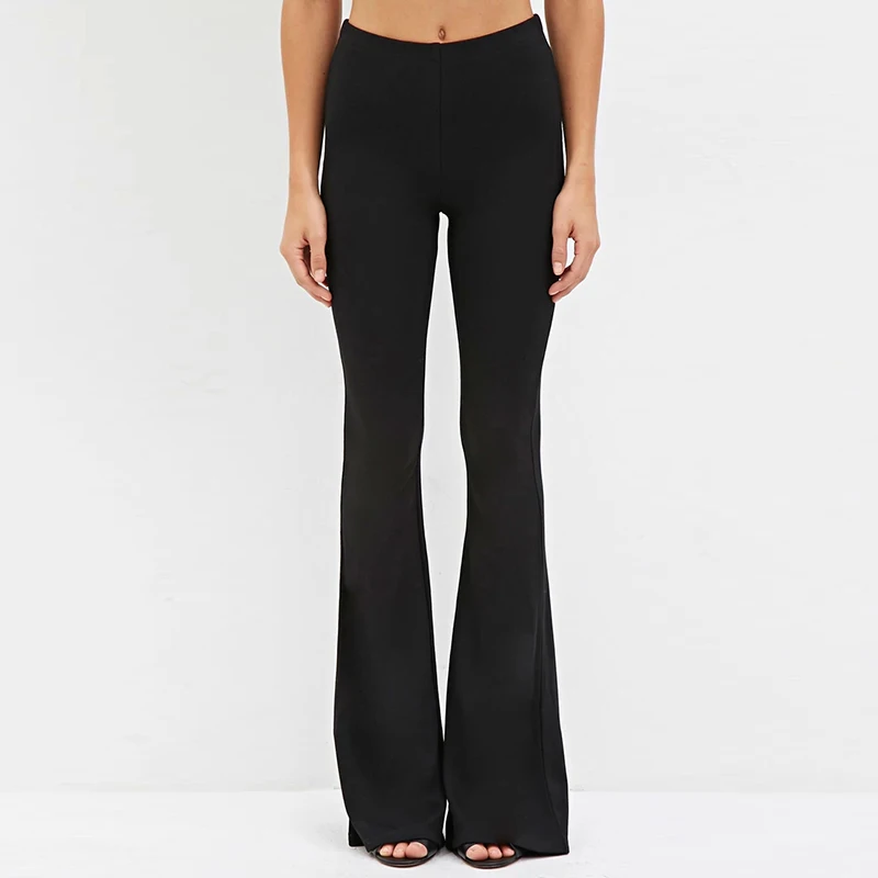 Женские OL Pantalon Femme удобные эластичные сапоги с колокольчиком снизу стретчевые