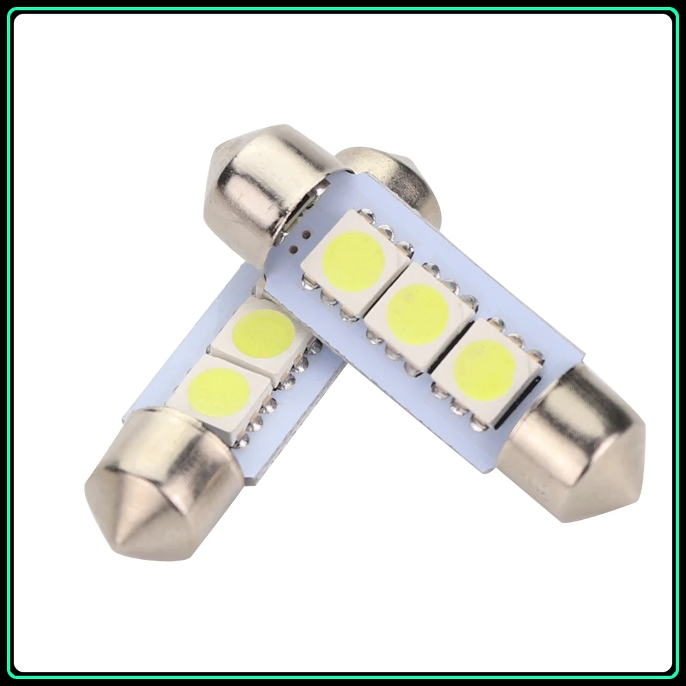 Carsty 5x36 мм Светодиодная купольная Гирлянда для интерьера освещение 3 SMD 5050 Глобус