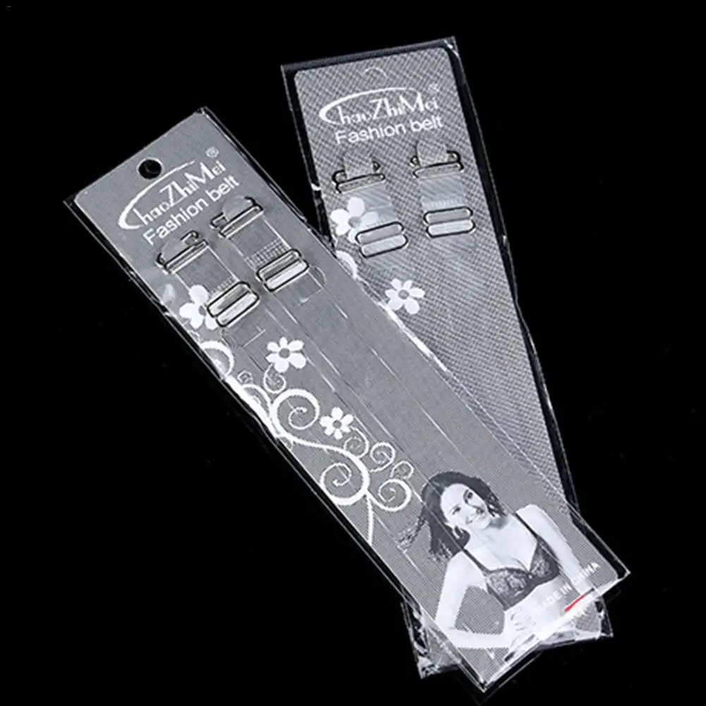 1.5CM Bra Strap Transparent Matte Shoulder with Steel Buckle Invisible Non-slip Tube Top Underwear |