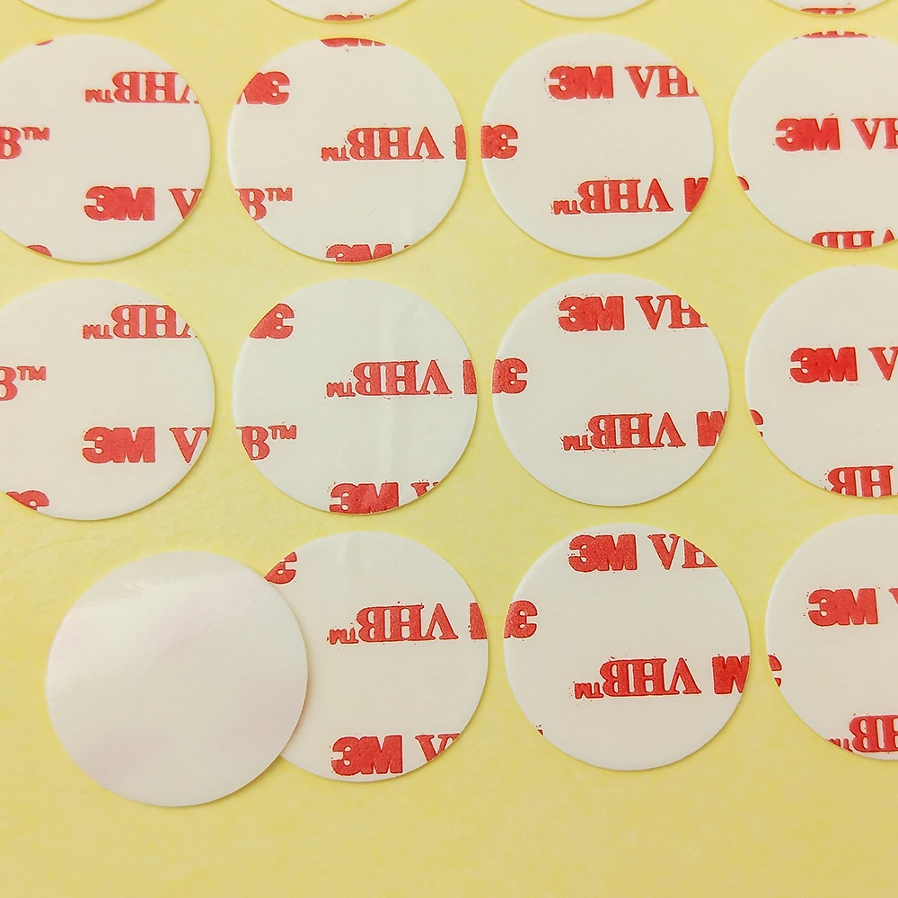 Фото 3M Die cutting Double Sided acrylic Foam adhesive tape of 3M VHB 4930 white color/10MM Circle/we can offer other size №2