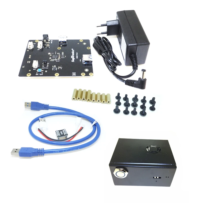 Raspberry Pi X820 V3.0 SSD и HDD SATA плата для хранения подходящий металлический чехол/корпус +