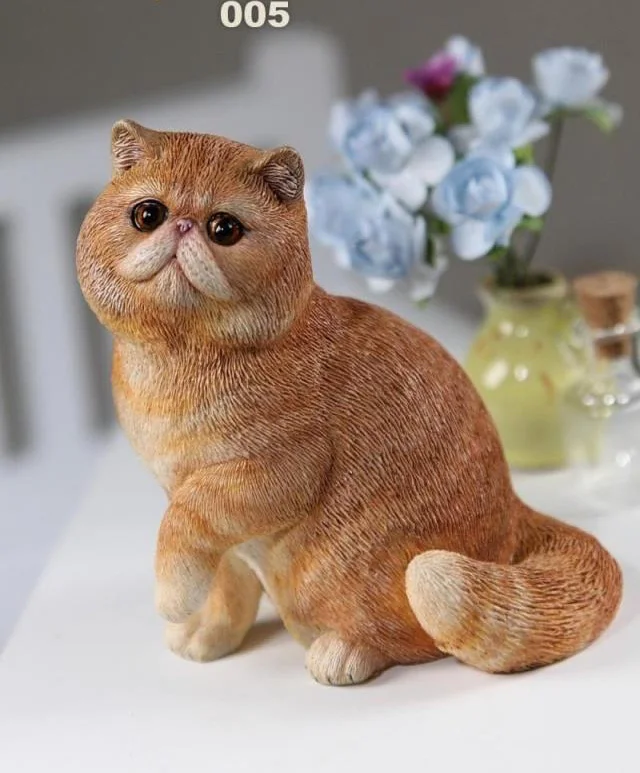 

Mnotht Real Animal Series No.8 1/6TH Scale Exotic Shorthair Cat (Garfield) Statue 4 Colors Collections For 12in Action Figures
