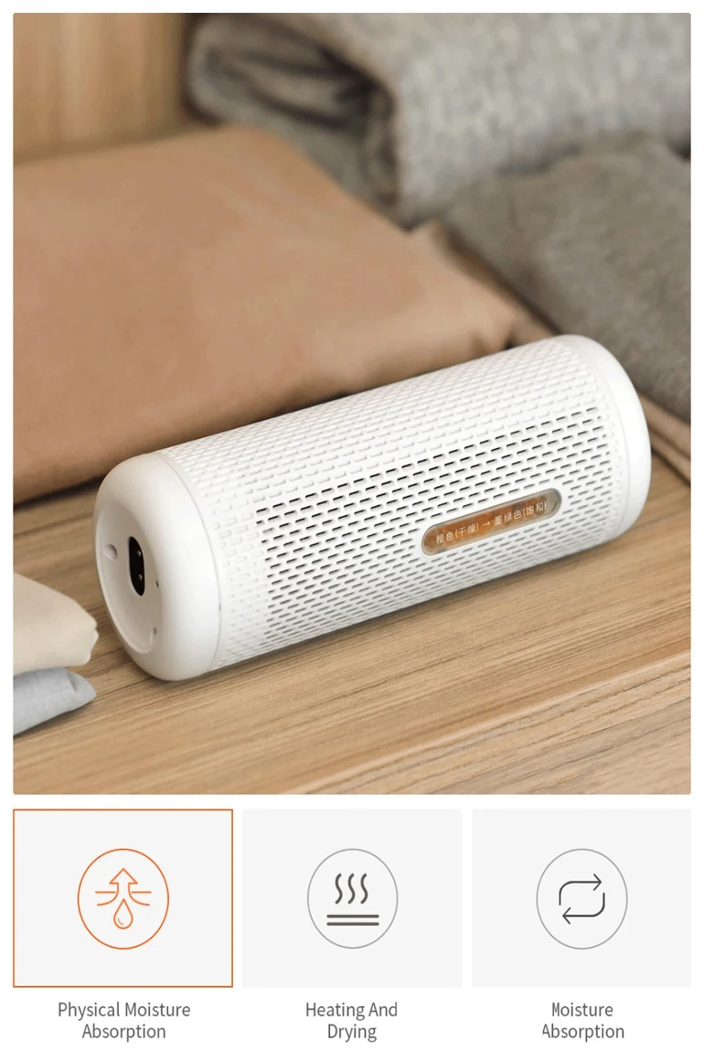 Xiaomi Deerma DEM-CS10M мини Осушитель бытовой цикл осушитель поглощение влаги сушилка для влагопоглощения